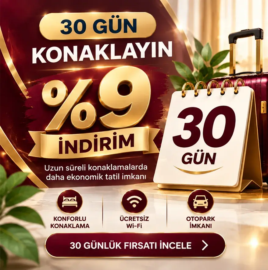 30 Günlük %10 Konaklama İndirimi